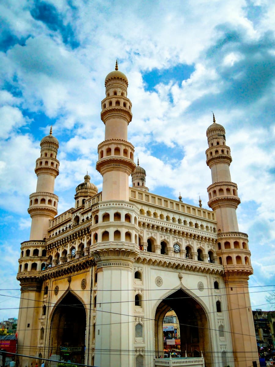 Hyderabad city skyline and architecture
